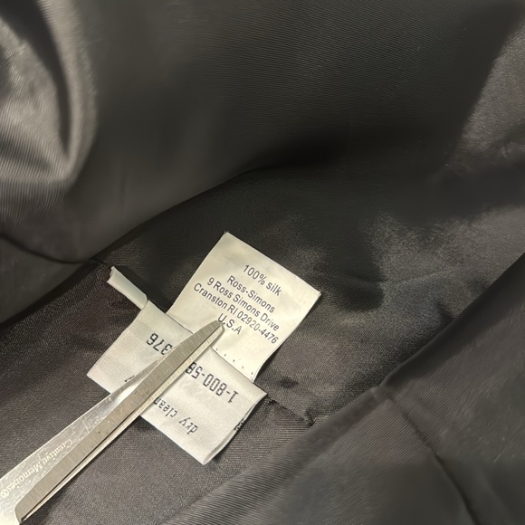 Vintage Ross- Simons embroidered silk tunic Asian style Size L - Picture 9 of 10